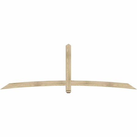 Ekena Millwork Bellingham Rough Sawn Timber Gable Bracket, Douglas Fir, 108"W x 36"H x 4"D x 4"F, 8/12 Pitch GBW108X36X0404BEL00RDF